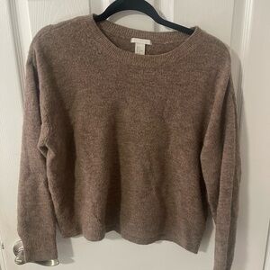 H&M Soft Brown Crew Neck Sweater